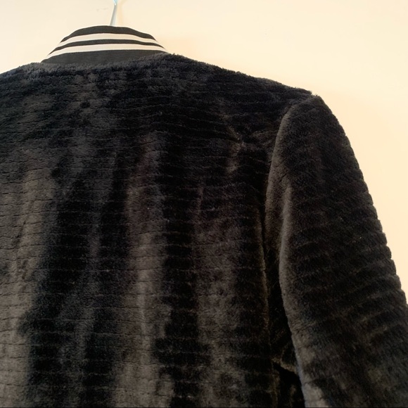 Cynthia Rowley | Fuzzy Lightweight Bomber-Style Jacket - Picture 9 of 14